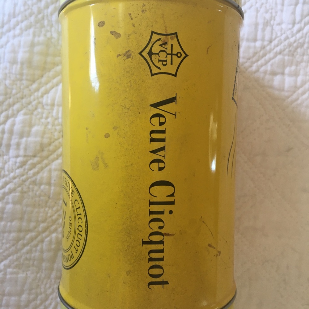 Veuve Clicquot mailbox tin canister